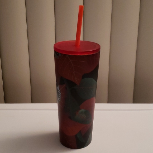 Starbucks Holiday 2020 Poinsettia Red Tumbler Cup - Picture 2 of 7